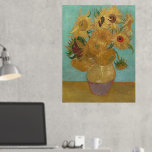 Van Gogh - Sunflowers, 3rd Version, Repetition Foil Prints<br><div class="desc">Vincent Van Gogh - Sunflowers,  Sonnenblumen,  Third Version,  Repetition,  1889.</div>