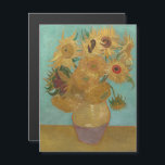 Van Gogh - Sunflowers, 3rd Version, Repetition Magnetic Invitation<br><div class="desc">Vincent Van Gogh - Sunflowers,  Sonnenblumen,  Third Version,  Repetition,  1889.</div>