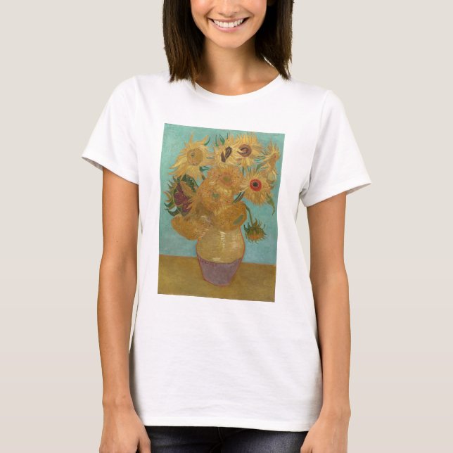 Van Gogh - Sunflowers, 3rd Version, Repetition T-Shirt (Front)
