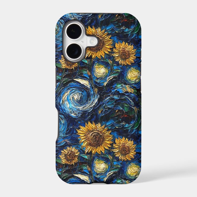 Van Gogh sunflowers and starry night (Back)