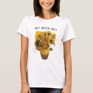 Van Gogh Sunflowers Artistic Floral Street T-Shirt