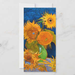 Van Gogh Sunflowers Card