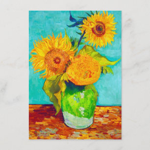 Van Gogh Sunflowers  Enclosure Card