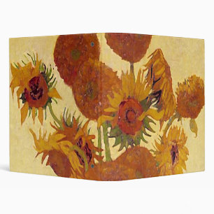 Van Gogh Sunflowers (F454) Vintage Fine Art Binder