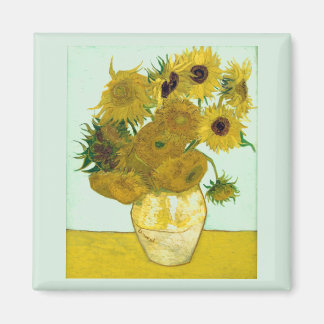 Van Gogh Sunflowers (F456) Vintage Fine Art Magnet