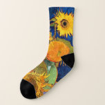 Van Gogh - Sunflowers - Fine Art Socks<br><div class="desc">Van Gogh - Sunflowers - Fine Art Socks</div>