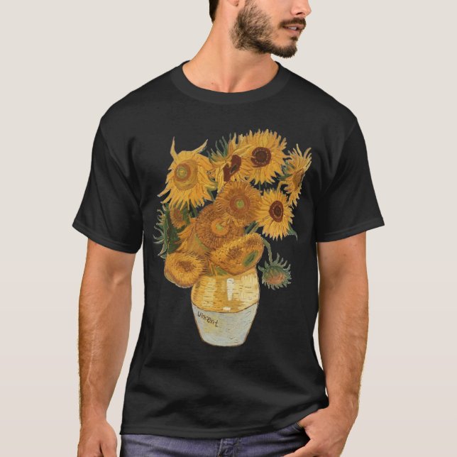 Van Gogh sunflowers friends T-Shirt (Front)