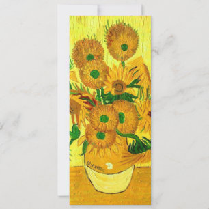 Van Gogh Sunflowers Invitation