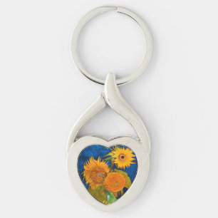 Van Gogh Sunflowers Keychain