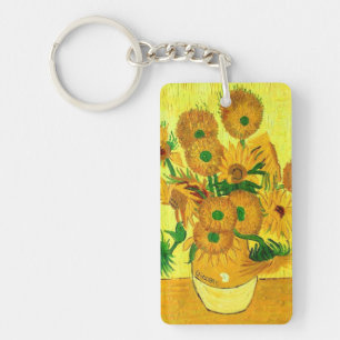 Van Gogh Sunflowers Keychain