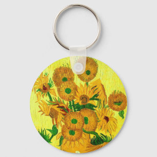 Van Gogh Sunflowers Keychain