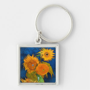 Van Gogh Sunflowers Keychain