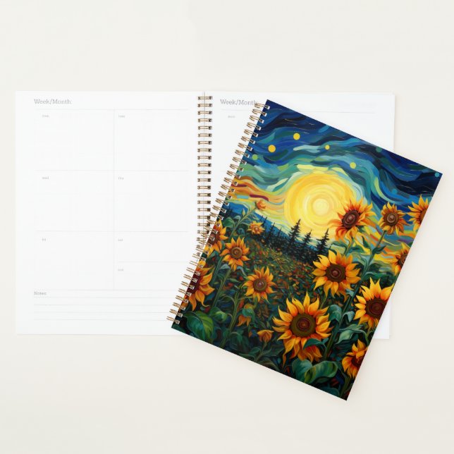  Van Gogh Sunflowers Painting Planner (Display)