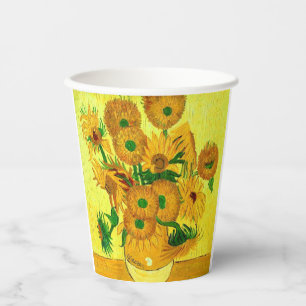 Van Gogh Sunflowers Paper Cups