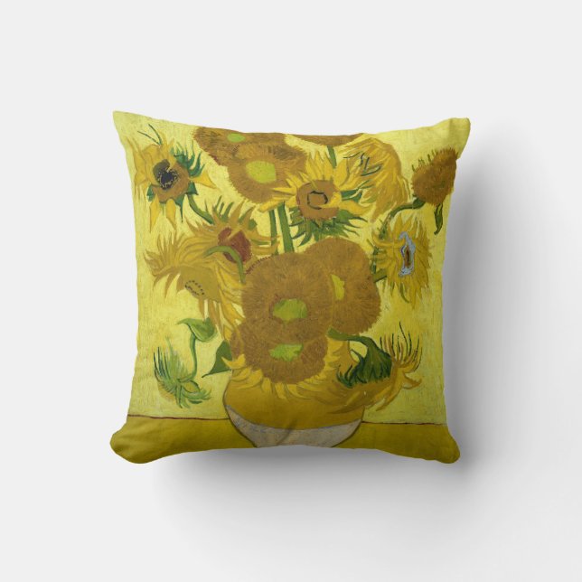 Van Gogh Sunflowers Pillow (Front)