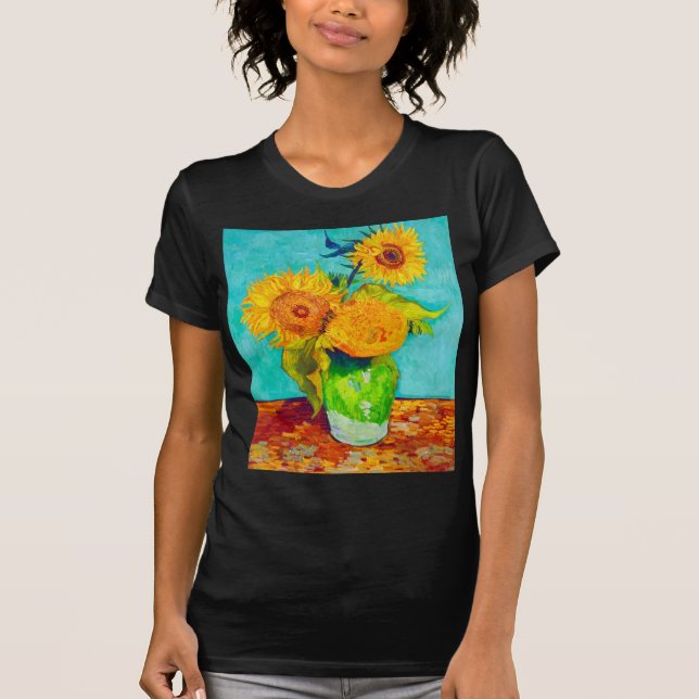 Van Gogh Sunflowers  T-Shirt (Front)