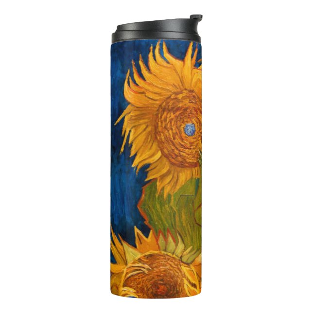 Van Gogh Sunflowers Thermal Tumbler (Rotated Left)