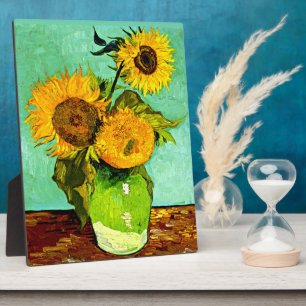 Van Gogh - Sunflowers three Plaque