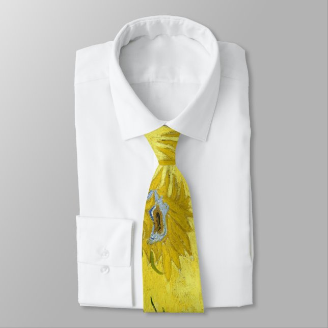 VAN GOGH SUNFLOWERS TIE (Tied)