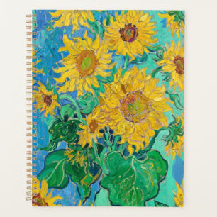 Van Gogh Sunflowers Yellow Flowers  Floral  Planner