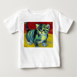 Van Gogh Tabby Cat Baby T-Shirt