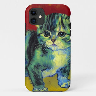 Van Gogh Tabby Cat iPhone 11 Case
