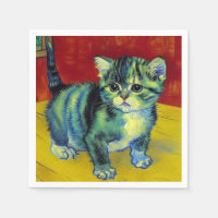 Van Gogh Tabby Cat