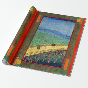 Van Gogh The Bridge in the Rain after Hiroshige Wrapping Paper