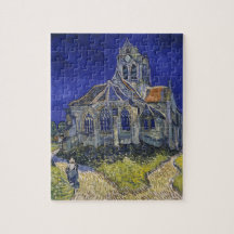 Van Gogh The Church at Auvers Blue Sky Art