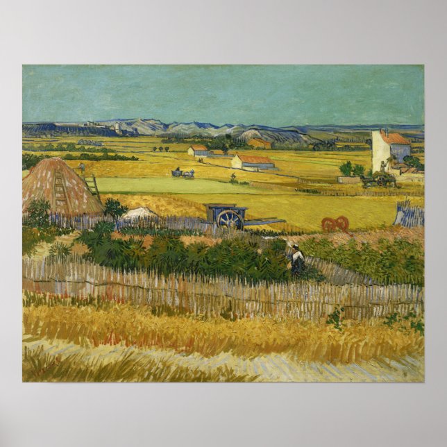 Van Gogh - The Harvest Poster (Front)