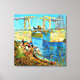 Van Gogh - The Langlois Bridge at Arles, Canvas Print