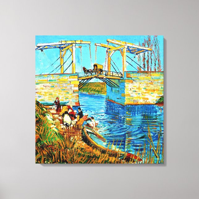 Van Gogh - The Langlois Bridge at Arles, Canvas Print (Front)