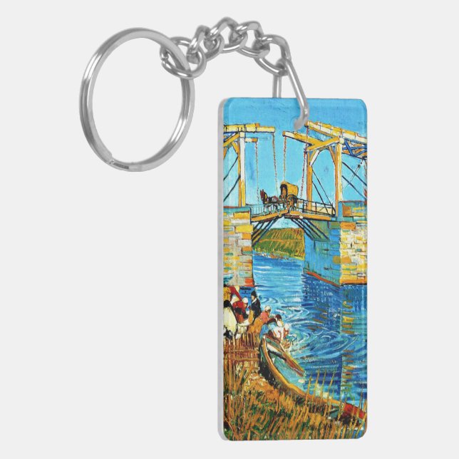 Van Gogh - The Langlois Bridge at Arles Keychain (Front Left)