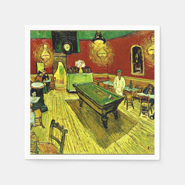 Van Gogh - The Night Cafe,  Napkin (Front)