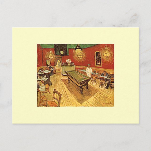 Van Gogh The Night Cafe Postcard (Front)