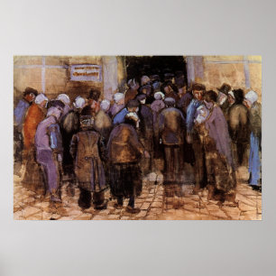 Van Gogh The Poor and Money, Vintage Impressionism Poster