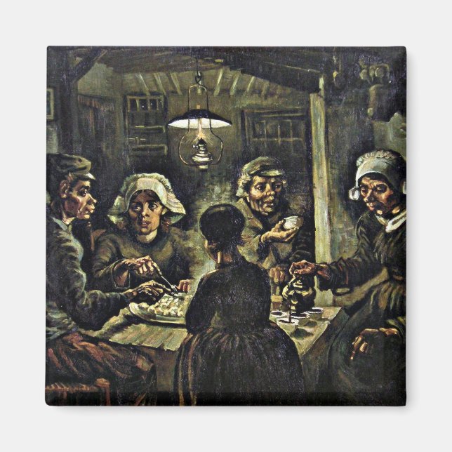 Van Gogh - The Potato Eaters  Magnet (Front)
