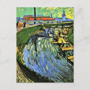Van Gogh - The Roubine du Roi Canal w/Washerwomen Postcard