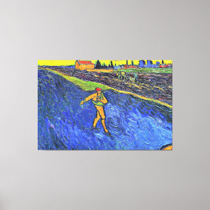 Van Gogh - The Sower, famous painting, Canvas Print