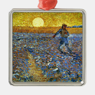 Van Gogh - The Sower Metal Ornament