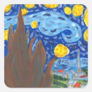 Van Gogh, The Starry Night Stickers