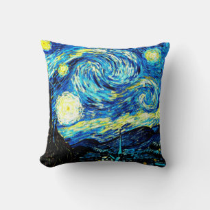 Van Gogh - The Starry Night Throw Pillow