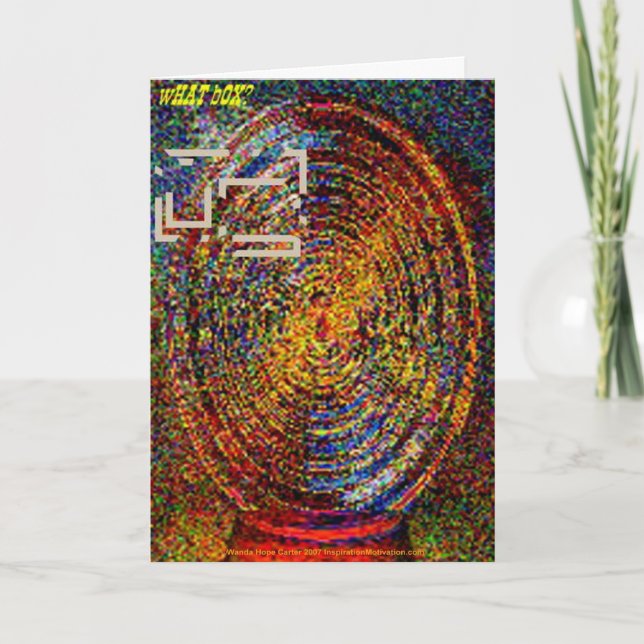 Van Gogh Thinking Outside of the Box Card (Front)