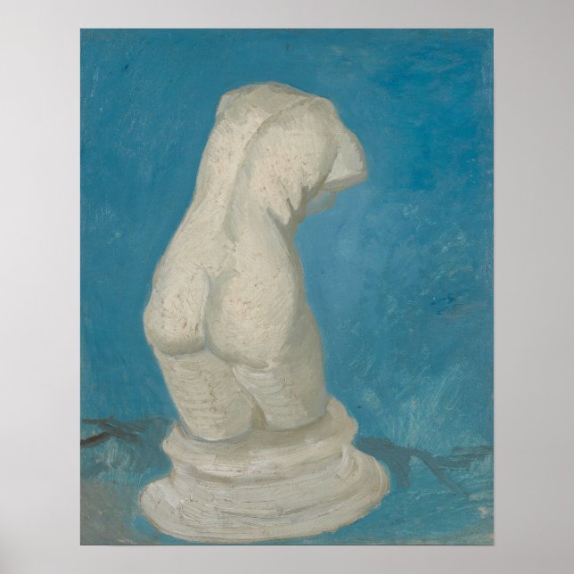 Van Gogh Torso of Venus Blue Impressionist Art Poster (Front)
