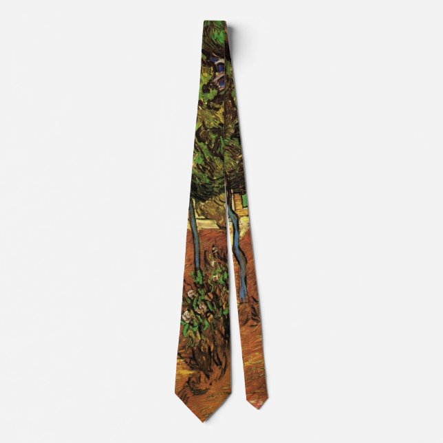 Van Gogh Trees in the Garden, Saint Paul Hospital Tie (Front)