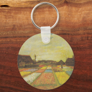 Van Gogh Tulip Fields Double Sided Keychain