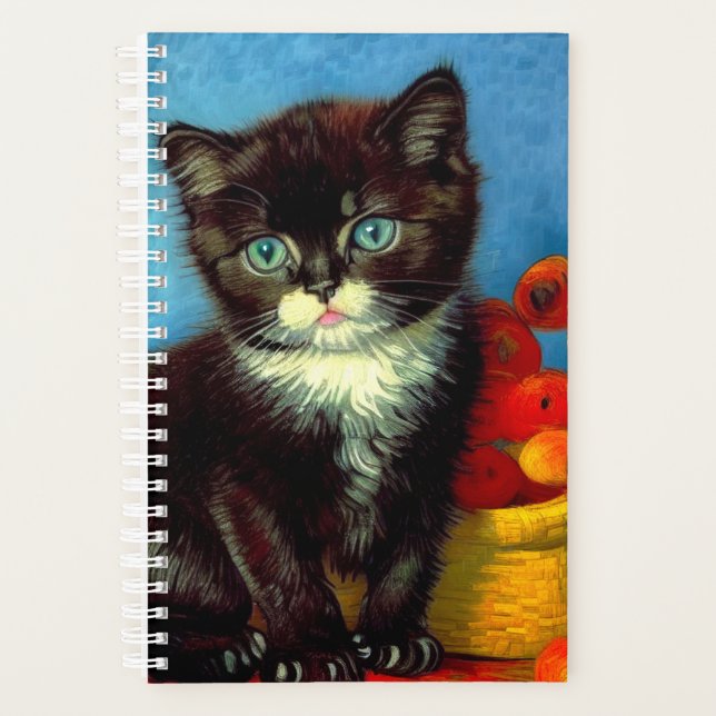 Van Gogh Tuxedo Cat (Devant)