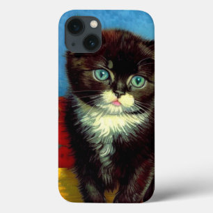 Van Gogh Tuxedo Cat  iPhone 13 Case