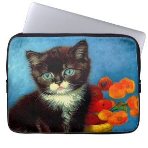 Van Gogh Tuxedo Cat  Laptop Sleeve