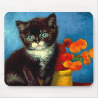 Van Gogh Tuxedo Cat 